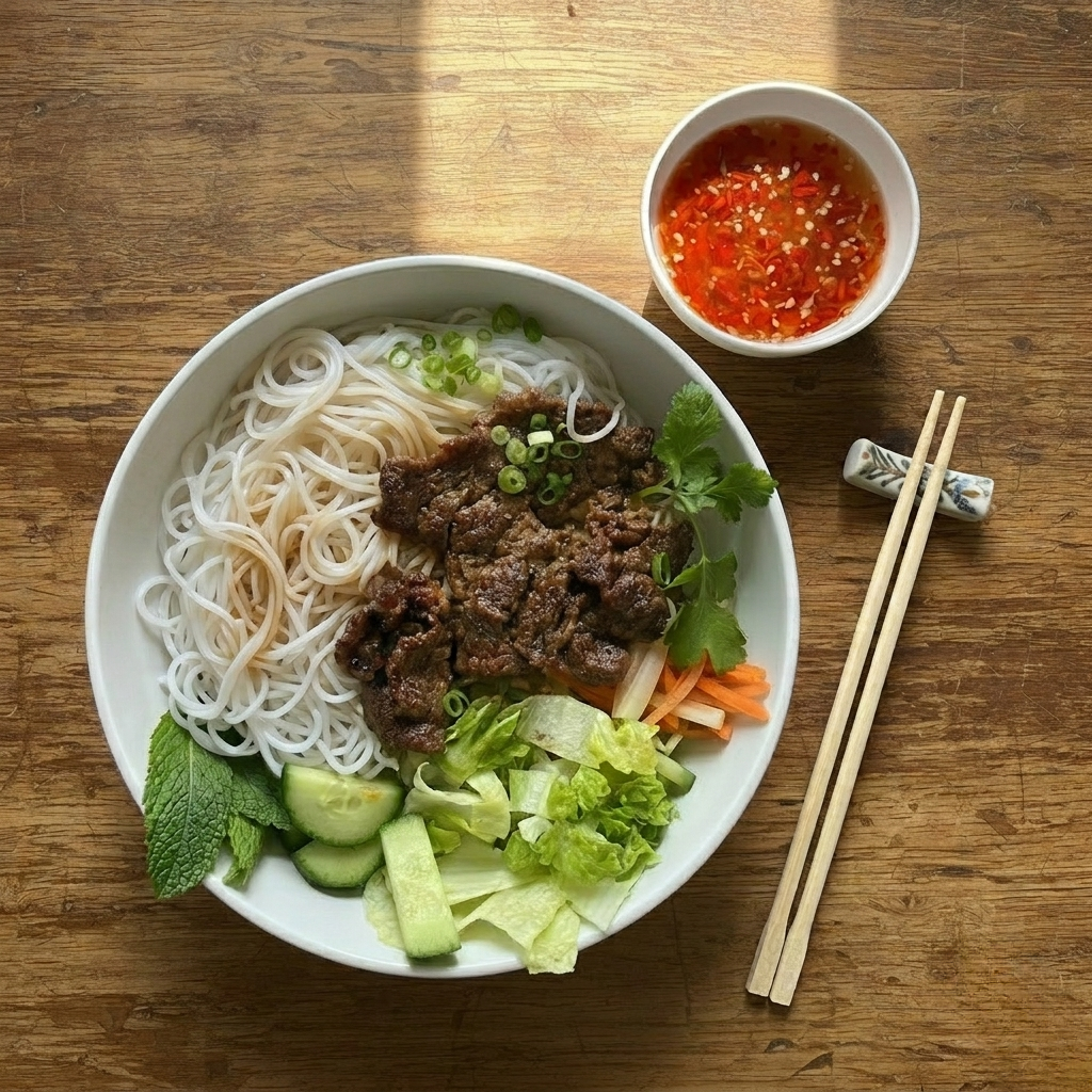 Bún bò nướng